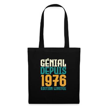 Génial depuis 1976 - Sac en tissu - noir - Devant