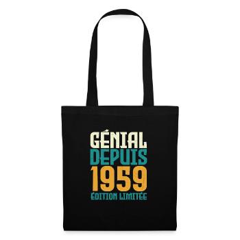 Génial depuis 1959 - Sac en tissu - noir - Devant