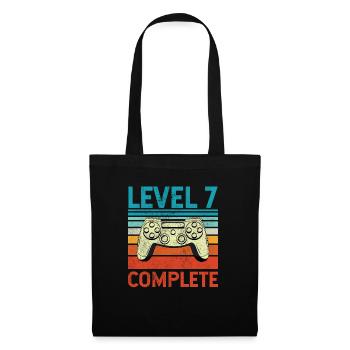 Niveau 7 Terminé - Sac en tissu - noir - Devant