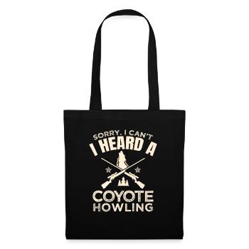 Coyote Jäger - Stoffbeutel - Schwarz - Vorne