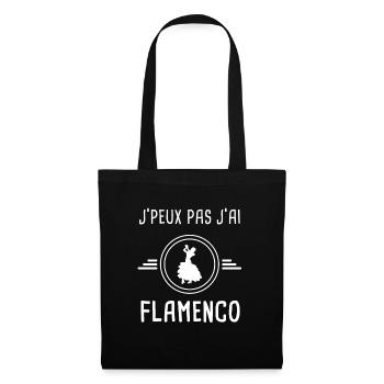 flamenco je peux pas j'ai flamenco espagnol - Sac en tissu - noir - Devant