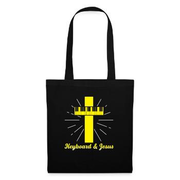 Keyboard & Jesus Gift - Tote Bag - black - Front