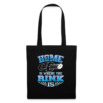 Retro Vintage Home Is Where The Rink Is Hockey - Tote Bag - black - Front