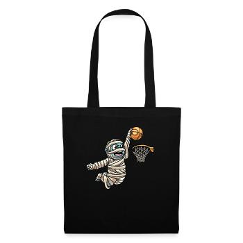 Mummy Basketball Sports Creepy Halloween - Tote Bag - black - Front