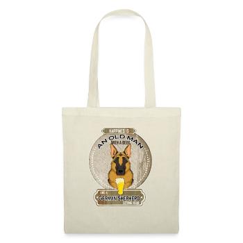 German Shepherd Dad Beer Lover - Stoffbeutel - Natur - Vorne