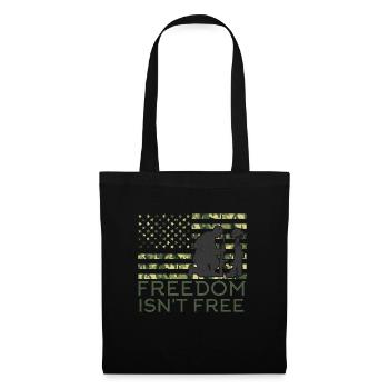Freedom is not a Free Army veterans soldier - Tote Bag - black - Front