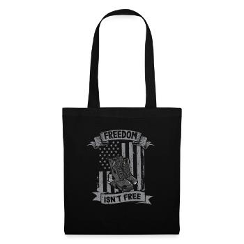 Freedom is not a Free Army veterans soldier - Tote Bag - black - Front