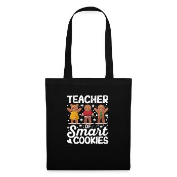 Professeur de Smart Cookies Gingerbread Man Noël - Sac en tissu - noir - Devant