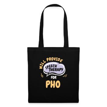 Fournir une orthophonie pour Pho Funny Speech - Sac en tissu - noir - Devant
