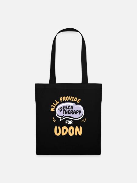 Provide Speech Therapy for Udon Funny Speech - Stoffbeutel - Schwarz