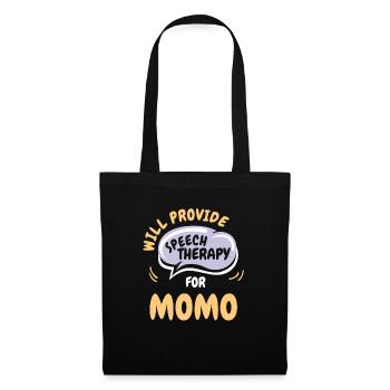 Fournir une orthophonie pour la parole drôle Momo - Sac en tissu - noir - Devant