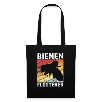 Bienen Flüsterer - Imker Biene Imkerei Geschenk - Stoffbeutel - Schwarz - Vorne
