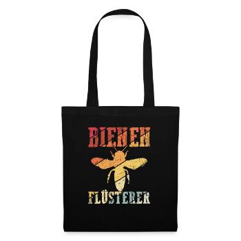 Bienen Flüsterer - Imker Biene Imkerei - Stoffbeutel - Schwarz - Vorne