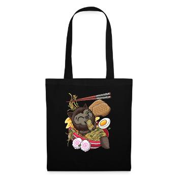 Kawaii Werewolf Ramen Halloween Noodles Anime - Tote Bag - black - Front