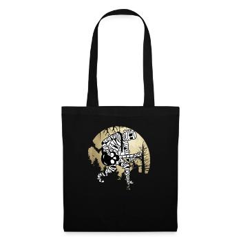 Drôle de guitariste maman jouant de la musique de guitare Hallowe - Sac en tissu - noir - Devant