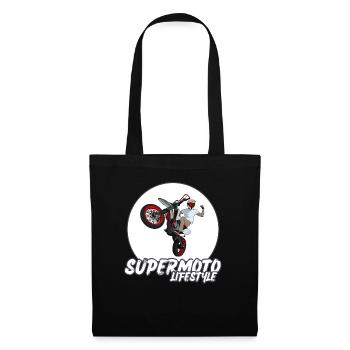 Supermoto / Supermotard / Supermoto Wheelie Bikers - Tote Bag - black - Front