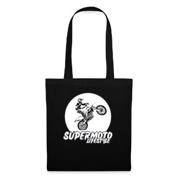 Supermoto / Supermotard / Supermoto Wheelie Biker - Sac en tissu - noir - Devant