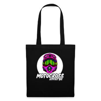 Motocross / Enduro / Freestyle mx / Dirtbike retro - Tote Bag - black - Front