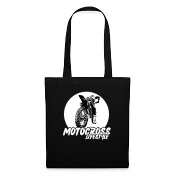 Motocross / Enduro / Freestyle mx / Dirtbike retro - Tote Bag - black - Front