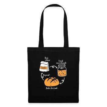 Bread Baking Baker Bakery Sourdough - Tote Bag - black - Front