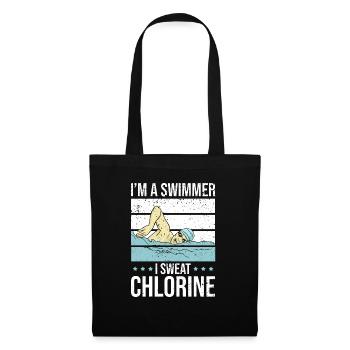 Je suis un nageur, je transpire clorine - Sac en tissu - noir - Devant