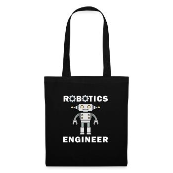 Robotic Engineering Lustiger Spruch Mechaniker - Stoffbeutel - Schwarz - Vorne