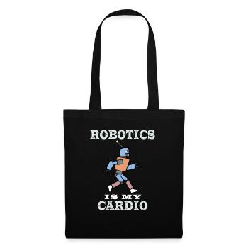 Robotik ist mein Cardio Mechanic Engineering - Stoffbeutel - Schwarz - Vorne