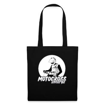 Motocross/enduro/freestyle mx/dirt bike rétro - Sac en tissu - noir - Devant