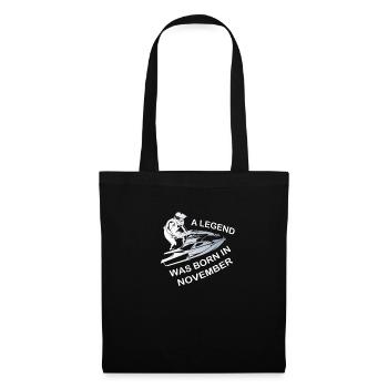 Month of Birth Jet Ski Legend November Sayings - Tote Bag - black - Front