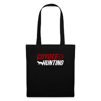 Kojotenjagd Kojote Geschenk - Stoffbeutel - Schwarz - Vorne