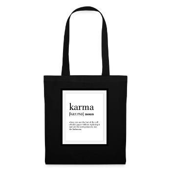 KARMA - Tote Bag - black - Front