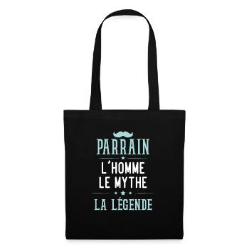 Parrain, l'homme, le mythe, la légende - Sac en tissu - noir - Devant