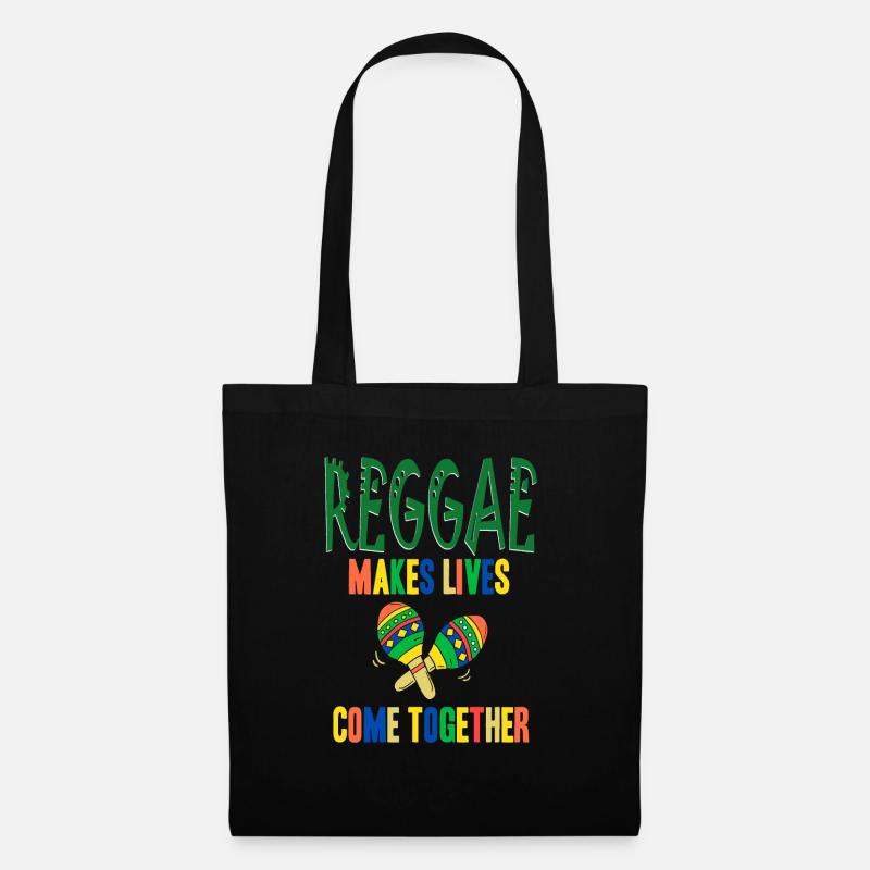 Reggae Makes Lives Come Together Cool Reggae - Stoffbeutel - Schwarz
