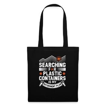 Geocaching Geocacher Cadeau - Sac en tissu - noir - Devant