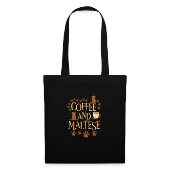 Café et maltais - Sac en tissu - noir - Devant