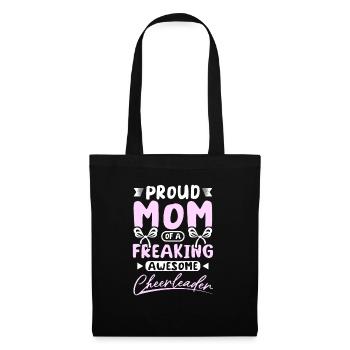 Mom of a freaking awesome cheerleader - Tote Bag - black - Front