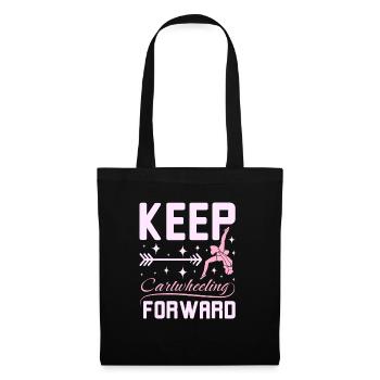 Keep catwheelig forward - Stoffbeutel - Schwarz - Vorne
