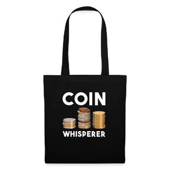 Cadeau de collection de pièces numismatiques - Sac en tissu - noir - Devant