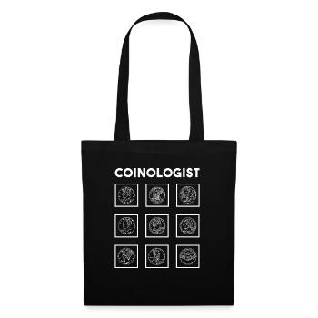 Numismatique Pièce de monnaie Cadeau de collection - Sac en tissu - noir - Devant