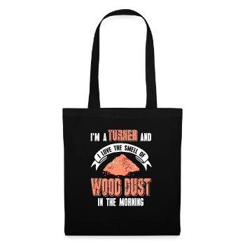 J’adore l’odeur de la poussière de bois dans le rétro du matin - Sac en tissu - noir - Devant