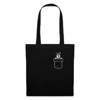 Alaska Malamute Chiens Cadeaux - Sac en tissu - noir - Devant