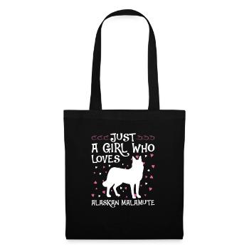 Alaska Malamute Chiens Cadeaux - Sac en tissu - noir - Devant