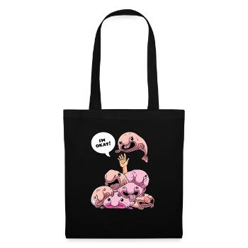 I'm Okay Funny Blobfish Fish Men Women - Tote Bag - black - Front