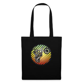 Motocross / Enduro / Freestyle mx / Dirtbike retro - Tote Bag - black - Front