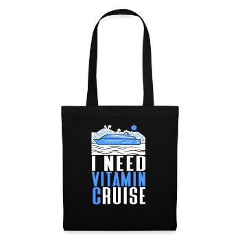 Croisière Croisière Vacances Mer - Sac en tissu - noir - Devant