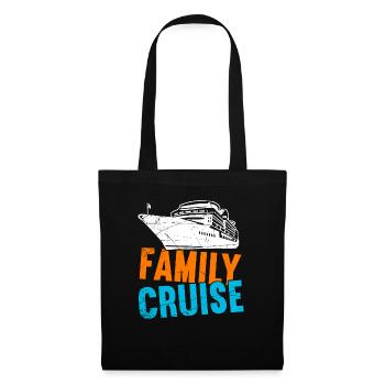 Kreuzfahrt Kreuzfahrtschiff Urlaub Meer - Stoffbeutel - Schwarz - Vorne
