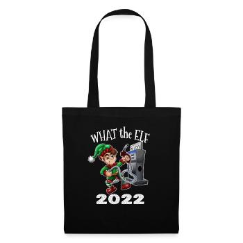 Hommes Femmes Mignon Elfe Noël Gaz Cher - Sac en tissu - noir - Devant