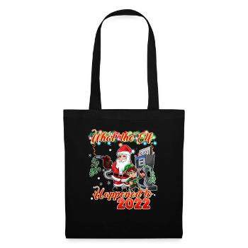 Funny Christmas 2022 - What the Elf Happened to 20 - Tote Bag - black - Front
