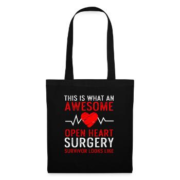 Open Heart Surgery Gift - Tote Bag - black - Front