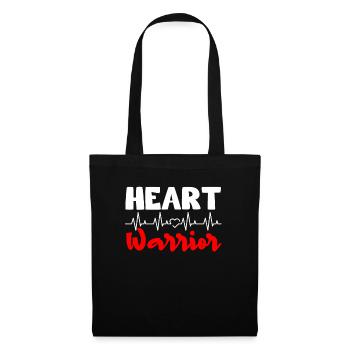 Cadeau de chirurgie à cœur ouvert - Sac en tissu - noir - Devant